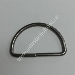 ПОЛУКОЛЬЦО 35 ММ (СТАЛЬ 2 ММ) ЦВЕТ ТЁМНЫЙ НИКЕЛЬ/1000 ШТ