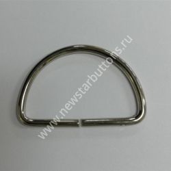 ПОЛУКОЛЬЦО 30 ММ (СТАЛЬ 2 ММ) ЦВЕТ НИКЕЛЬ/500 ШТ