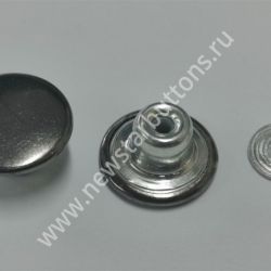 ПУГОВИЦА ДЖИНСОВАЯ (ЛАТУНЬ) 14 ММ, ЦВЕТ ТЁМНЫЙ НИКЕЛЬ/1000ШТ