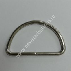 ПОЛУКОЛЬЦО 25 ММ (СТАЛЬ 2 ММ) ЦВЕТ НИКЕЛЬ/1000 ШТ