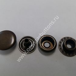 КНОПКА №61 (СТАЛЬ) 15 ММ, ЦВЕТ АНТИК/720 ШТ