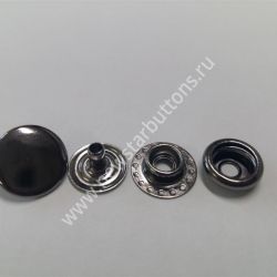 КНОПКА MINI №61 (ЛАТУНЬ) 12,5 ММ, ЦВЕТ ТЁМНЫЙ НИКЕЛЬ/720 ШТ