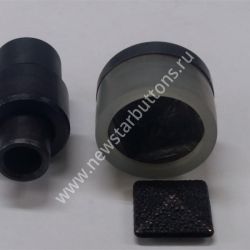 НАСАДКА ДЛЯ ХОЛЬНИТЕНА ДЖИНСОВОГО 18Х18 ММ ВЫСОТА 4 ММ "ПИРАМИДА"