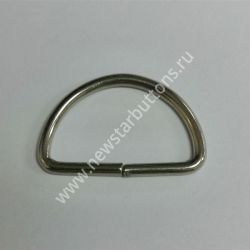 ПОЛУКОЛЬЦО 20 ММ (СТАЛЬ 2 ММ) ЦВЕТ НИКЕЛЬ/1000 ШТ