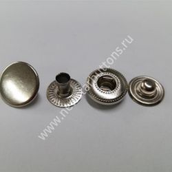 КНОПКА №54 (ЛАТУНЬ) 12,5 ММ,ЦВЕТ НИКЕЛЬ/1440 ШТ