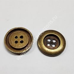 ПУГОВИЦА ПРИШИВНАЯ 20 ММ М49 (МЕТАЛЛ)