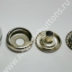 КНОПКА №61 (СТАЛЬ) С ПЛАСТИКОВОЙ ШЛЯПКОЙ 15 ММ, ЦВЕТ №523/720 ШТ