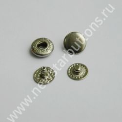КНОПКА СТАЛЬНАЯ 10 ММ, ТИП ВT-2, ЦВЕТ НИКЕЛЬ/1440 ШТ