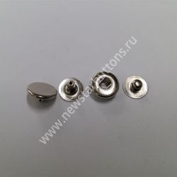 КНОПКА ВТ-2 (ЛАТУНЬ) 10 ММ, ЦВЕТ НИКЕЛЬ/1440 ШТ