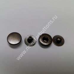 КНОПКА ВТ-2 (ЛАТУНЬ) 10 ММ, ЦВЕТ ТЁМНЫЙ АНТИК/1440 ШТ