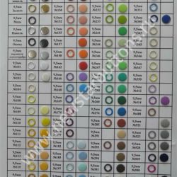 КАРТА ЦВЕТОВ КНОПКИ ТРИКОТАЖНОЙ 9,5 ММ