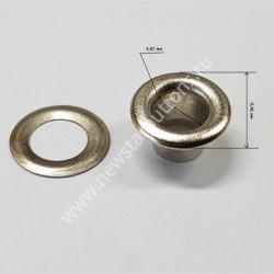 ЛЮВЕРСЫ №3 (СТАЛЬ) 5 ММ - ЦВЕТ НИКЕЛЬ/5000 ШТ