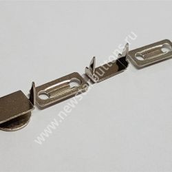 КРЮЧОК БРЮЧНЫЙ (СТАЛЬ) 2 ПРОКОЛА - НИКЕЛЬ/144ШТ