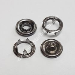 КНОПКА ТРИКОТАЖНАЯ (КОЛЬЦО) 9,5 ММ, ЦВЕТ ТЁМНЫЙ НИКЕЛЬ/1440 ШТ