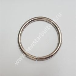 КОЛЬЦО 40 ММ (СТАЛЬ 3 ММ) ЦВЕТ НИКЕЛЬ/100 ШТ