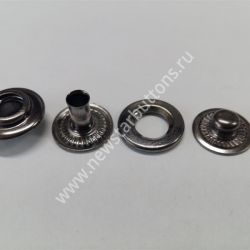 ПОД ЗАКАЗ, КНОПКА BETA (ЛАТУНЬ) 13ММ, ЦВЕТ ТЁМНЫЙ НИКЕЛЬ/1000ШТ