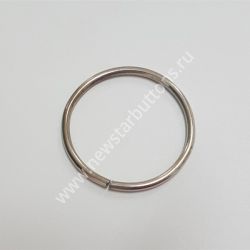 КОЛЬЦО 35 ММ (СТАЛЬ 3 ММ) ЦВЕТ НИКЕЛЬ/100 ШТ