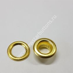 ЛЮВЕРСЫ №4 (ЛАТУНЬ) 6 ММ - ЦВЕТ ЗОЛОТО/5000 ШТ