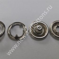 КНОПКА ТРИКОТАЖНАЯ (КОЛЬЦО) 10,5 ММ, ЦВЕТ НИКЕЛЬ/1440 ШТ