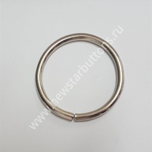 КОЛЬЦО 50 ММ (СТАЛЬ 3 ММ) ЦВЕТ НИКЕЛЬ/200 ШТ