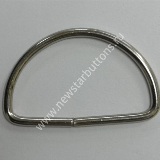 ПОЛУКОЛЬЦО 40ММ (СТАЛЬ 3 ММ) ЦВЕТ НИКЕЛЬ/500 ШТ