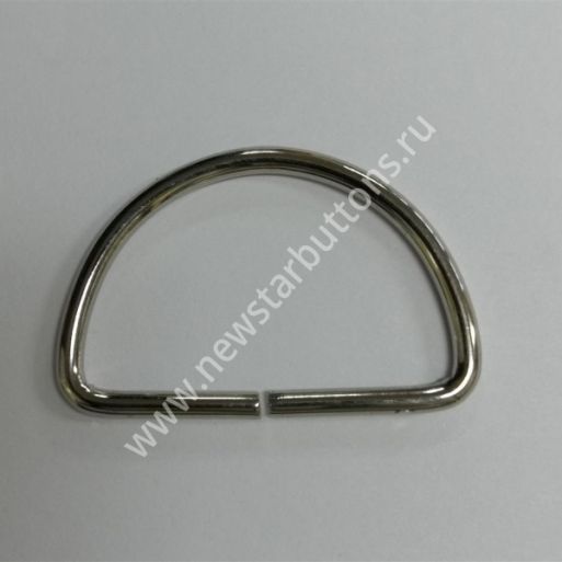 ПОЛУКОЛЬЦО 30 ММ (СТАЛЬ 2 ММ) ЦВЕТ НИКЕЛЬ/500 ШТ