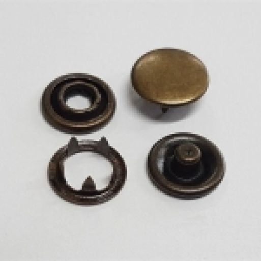 КНОПКА ТРИКОТАЖНАЯ (ЗАКРЫТАЯ) 9,5 ММ, ЦВЕТ АНТИК/1440 ШТ