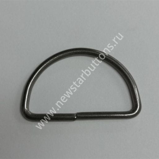 ПОЛУКОЛЬЦО 35 ММ (СТАЛЬ 2 ММ) ЦВЕТ ТЁМНЫЙ НИКЕЛЬ/1000 ШТ