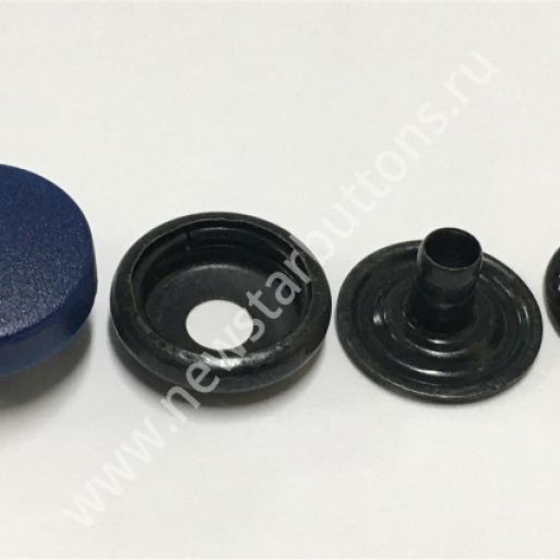 КНОПКА №61 (СТАЛЬ) С ПЛАСТИКОВОЙ ШЛЯПКОЙ 15 ММ, ЦВЕТ №569/720 ШТ