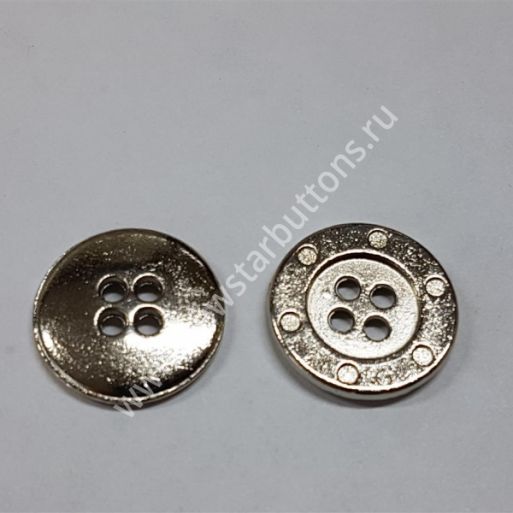 ПУГОВИЦА ПРИШИВНАЯ 18 ММ М35 (МЕТАЛЛ)