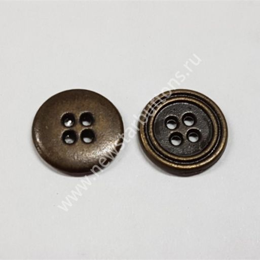 ПУГОВИЦА ПРИШИВНАЯ 15 ММ М21 (МЕТАЛЛ)
