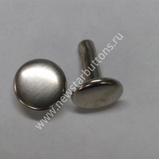 ХОЛЬНИТЕН ДВУСТОРОННИЙ СТАЛЬНОЙ №0 (6ММ) ЦВЕТ НИКЕЛЬ/2000 ШТ