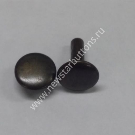 ХОЛЬНИТЕН ДВУСТОРОННИЙ СТАЛЬНОЙ №33 (7ММ) ЦВЕТ ТЁМНЫЙ-АНТИК/2000 ШТ