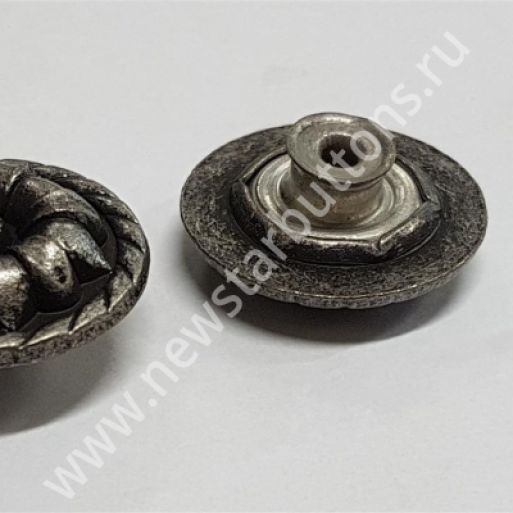 ПУГОВИЦА ДЖИНСОВАЯ 22 ММ №22-8 (ЛИТЬЁ) С РИСУНКОМ НЕ СТАБИЛЬНАЯ - ЦВЕТ KG-14