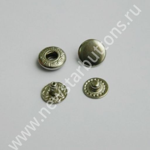 КНОПКА СТАЛЬНАЯ 10 ММ, ТИП ВT-2, ЦВЕТ НИКЕЛЬ/1440 ШТ