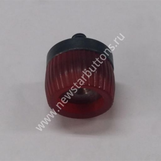 НАСАДКА ДЛЯ ХОЛЬНИТЕНА ДЖИНСОВОГО 18ММ "ВЫПУКЛЫЙ ЦЕЛИНДР 6ММ" - ВЕРХНЯЯ ЧАСТЬ