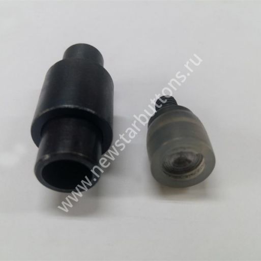 НАСАДКА ДЛЯ ХОЛЬНИТЕНА ДЖИНСОВОГО 9,5 ММ - ВЫПУКЛЫЙ ПОЛУСФЕРА ПО ЦЕНТРУ