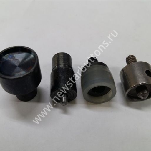 НАСАДКА ДЛЯ КНОПКИ АЛЬФА (СТАЛЬ) ШЛЯПКА ПЛАСТИК 15 ММ