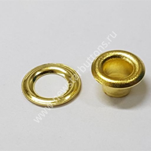 ЛЮВЕРСЫ №17 (ЛАТУНЬ) 3ММ - ЦВЕТ ЗОЛОТО/5000 ШТ