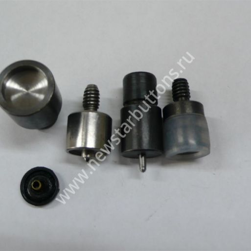 НАСАДКА ДЛЯ КНОПКИ №54 (СТАЛЬ) ШЛЯПКА ПЛАСТИК 12,5 ММ