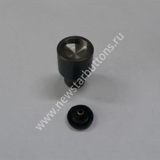ПОДСТАВКА МЕТАЛЛИЧЕСКАЯ ДЛЯ КНОПКИ №54 ПОД ШЛЯПКУ ПЛАСТИКОВУЮ 12,5 ММ