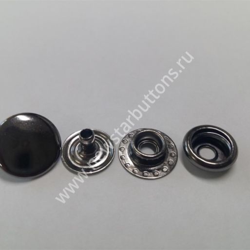 КНОПКА MINI №61 (ЛАТУНЬ) 12,5 ММ, ЦВЕТ ТЁМНЫЙ НИКЕЛЬ/720 ШТ