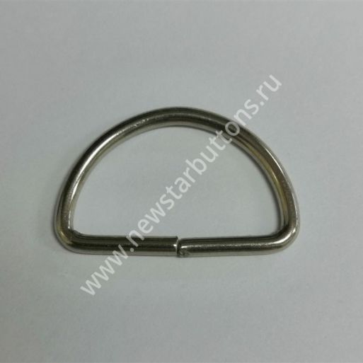 ПОЛУКОЛЬЦО 20 ММ (СТАЛЬ 2 ММ) ЦВЕТ НИКЕЛЬ/1000 ШТ