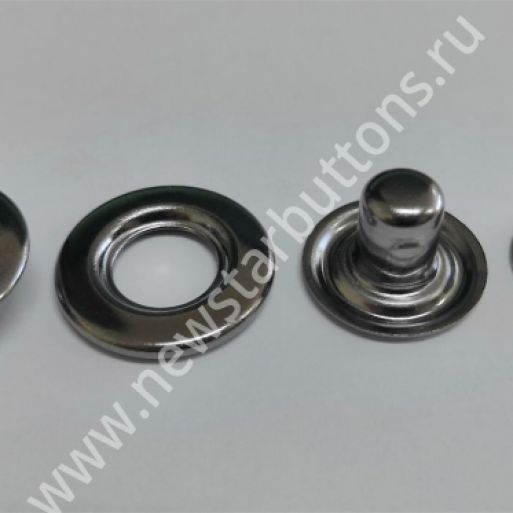 КНОПКА BETA (ЛАТУНЬ) 17ММ, ЦВЕТ ТЁМНЫЙ НИКЕЛЬ/1000ШТ