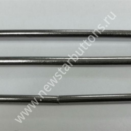 РАМКА РЕГУЛИРОВОЧНАЯ 50*15 ММ (СТАЛЬ 2,4 ММ) - ТЁМНЫЙ НИКЕЛЬ/500 ШТ