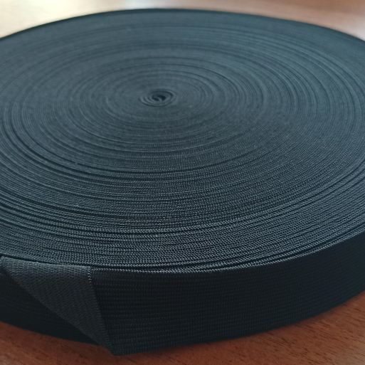 Резинка вязаная 4 см черная