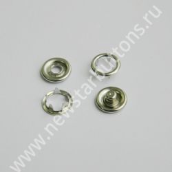 КНОПКА ТРИКОТАЖНАЯ (КОЛЬЦО) 9,5ММ, ЦВЕТ НИКЕЛЬ/1440ШТ