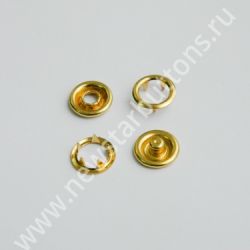 КНОПКА ТРИКОТАЖНАЯ (КОЛЬЦО) 9,5ММ, ЦВЕТ ЗОЛОТО/1440ШТ