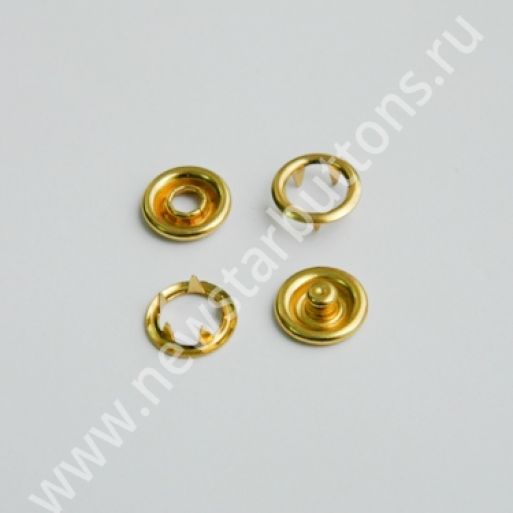 КНОПКА ТРИКОТАЖНАЯ (КОЛЬЦО) 9,5ММ, ЦВЕТ ЗОЛОТО/1440ШТ