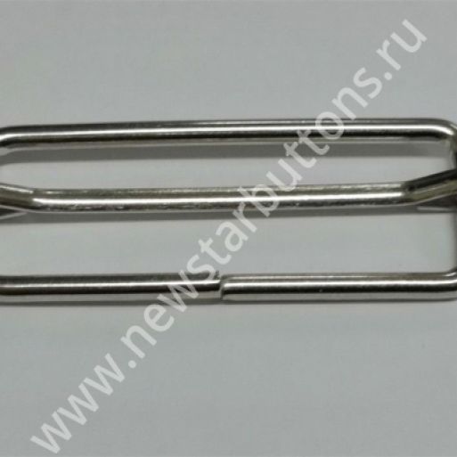 РАМКА РЕГУЛИРОВОЧНАЯ 50*15 ММ (СТАЛЬ 2,8 ММ) - НИКЕЛЬ/500 ШТ